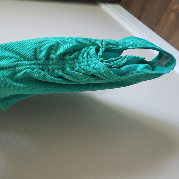 NWT Stoney Clover Lane women's green cheeky high-leg one piece swimsuit - Picture 4 of 12